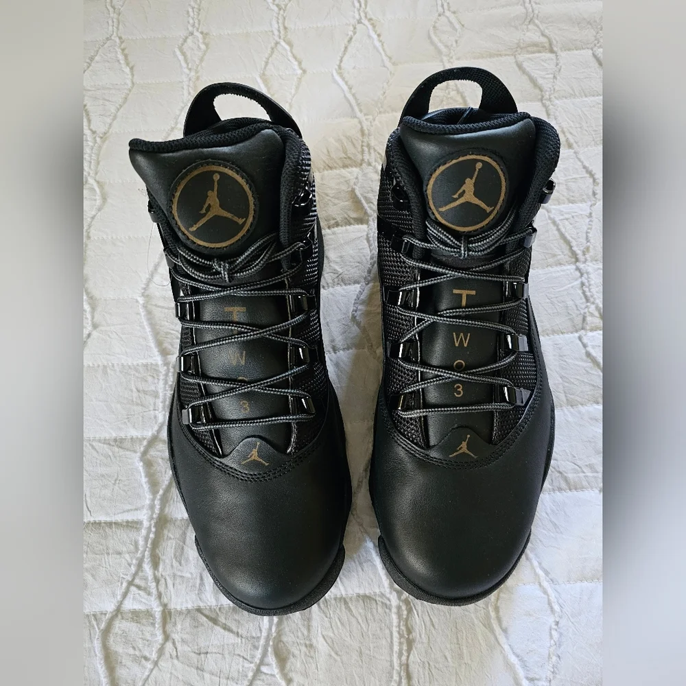 Nike Air Jordan Winterized 6 Rings Men’s Size 9 Shoes Triple Black” FV3826 001 - Picture 9 of 12